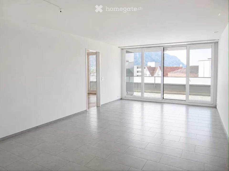 Beautiful 3.5-room attic apartment with mountain panorama in Goldau