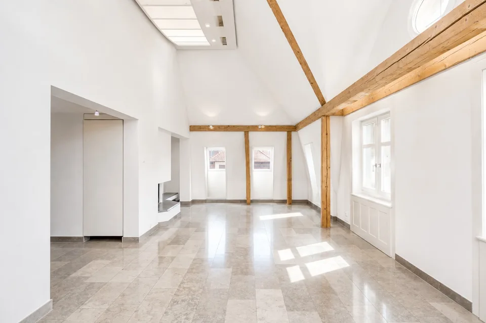 Attraktive 3.5-Zimmer-Dachwohnung mit privater Dachterrasse und Weitblick über Zürich und den Zürichsee