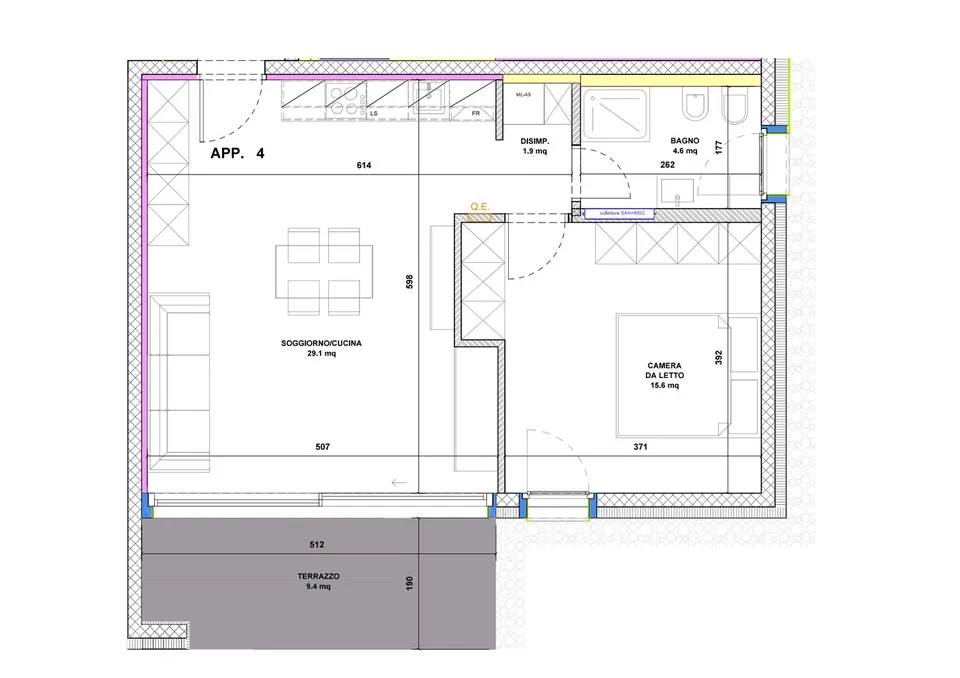 New 2.5-room apartments with garden, Al Guast 21 in Camorino