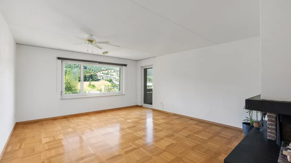 Felicità familiare in una posizione tranquilla con una meravigliosa vista panoramica