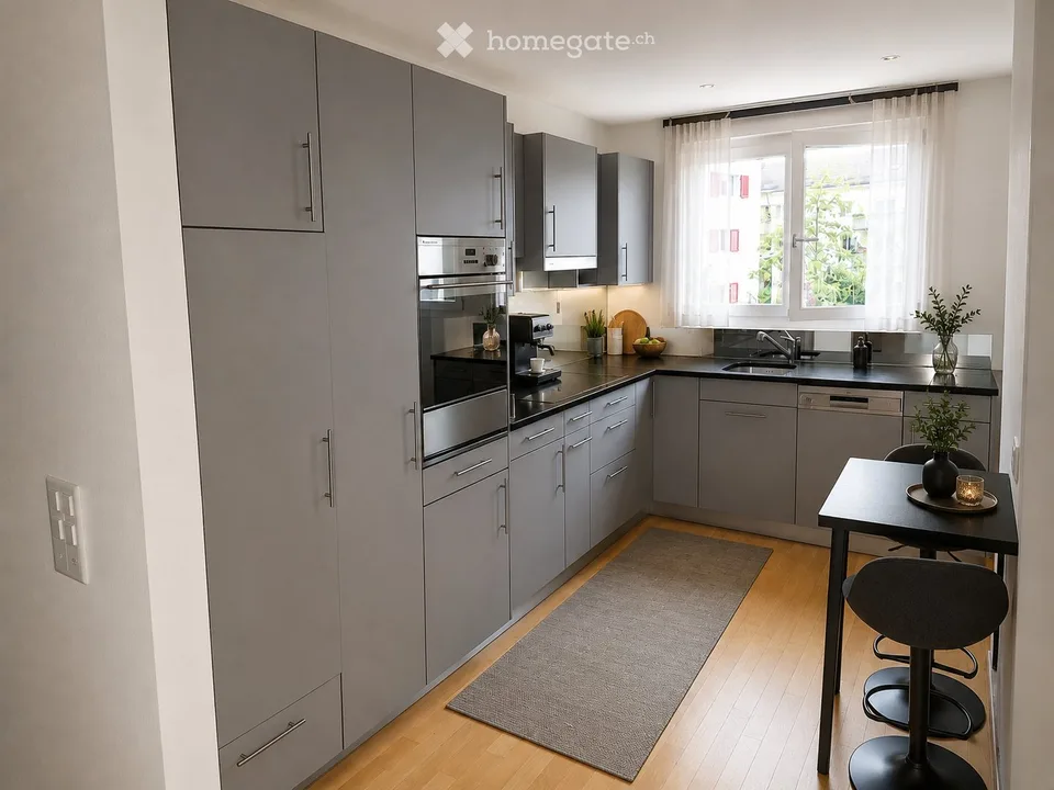 Top Standard: grosse 3.5-Zimmer-Wohnung mit Wintergarten