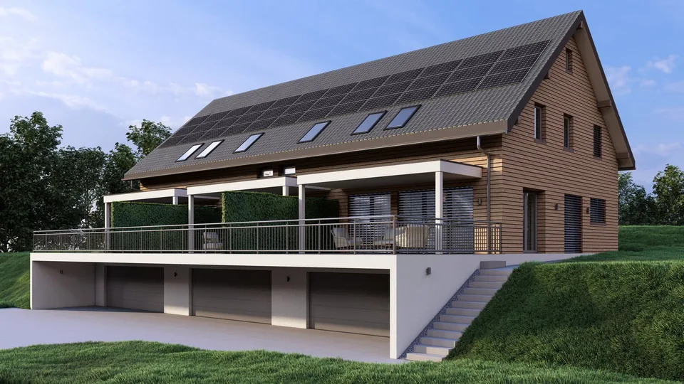 Tre case unifamiliari moderne di nuova costruzione secondo lo standard Minergie a Riedstätt – foto 2 di 26