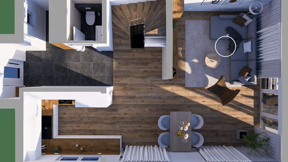Tre case unifamiliari moderne di nuova costruzione secondo lo standard Minergie a Riedstätt – foto 24 di 26