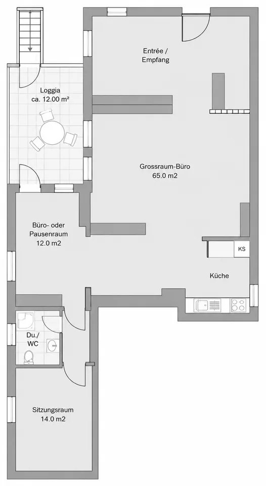 Ihr neues Büro - frisch renoviert, rollstuhlgängig, für ruhiges Gewerbe