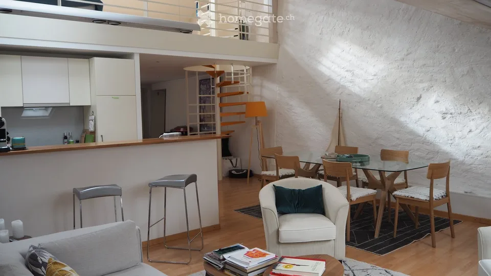 Lutry-bourg – Loft mit Charakter, 3,5 Zimmer, 80 m² mit Galerie