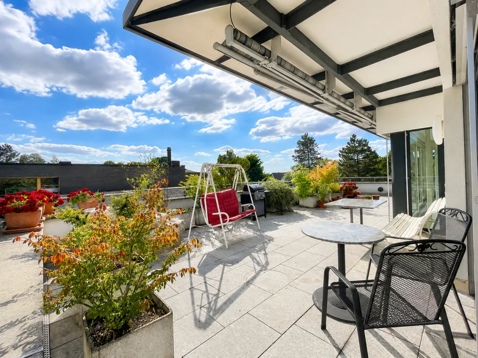 Penthouse de 5½ pièces - architecture unique, beaucoup de lumière, terrasse sur le toit spectaculaire dans le village de Riehen – photo 2 sur 9