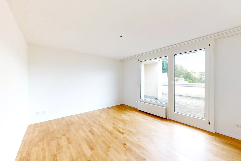 Dachwohnung mit grosser Terrasse und grossartiger Aussicht!