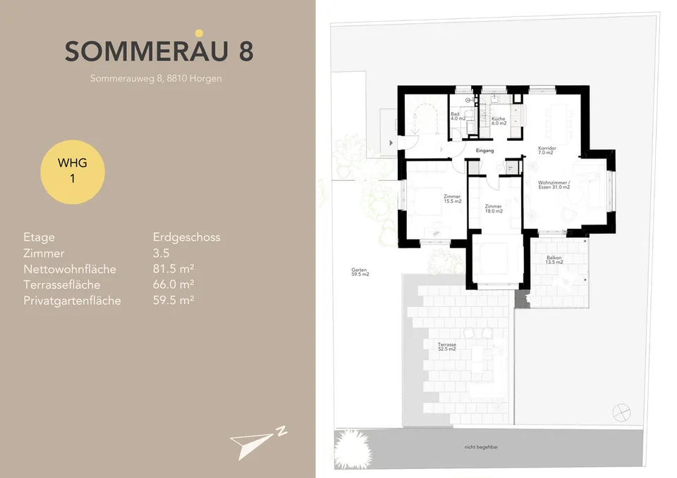 APPARTAMENTO GIARDINO AL SOMMERAU 8 - VITA BOUTIQUE A HORGEN – foto 8 di 8