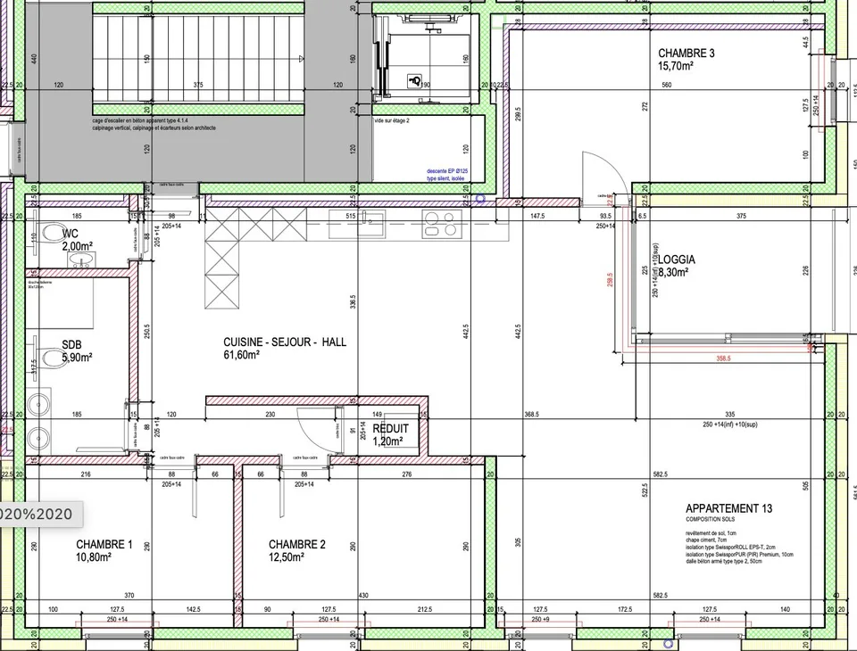 Large apartment - 4.5 rooms