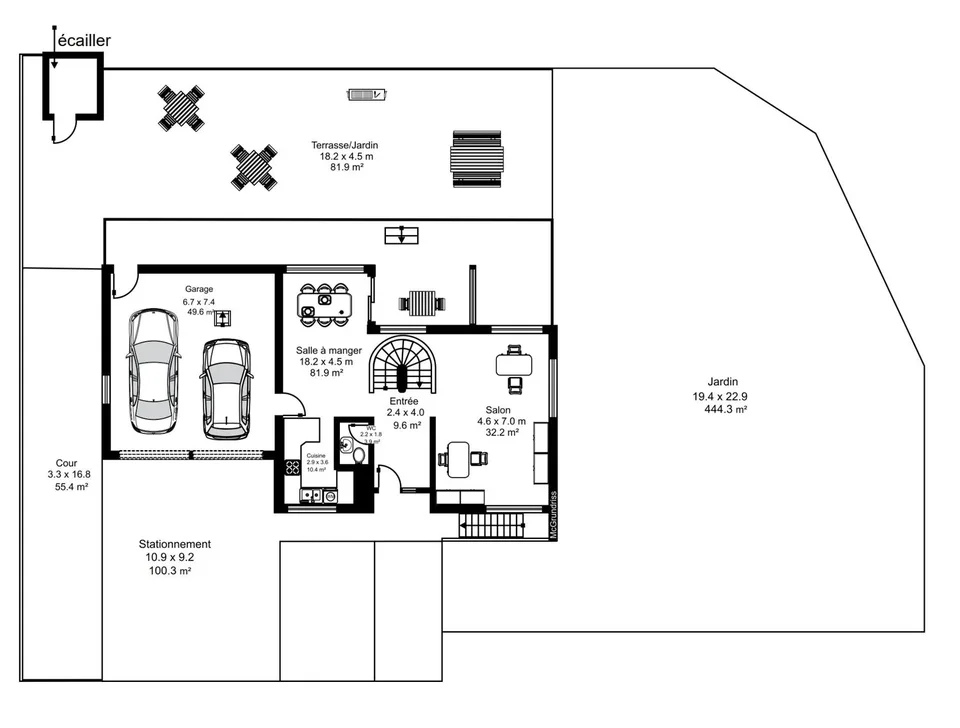 Villa mit 6,5 Zimmern und sehr großem Garten – Foto 11 von 12