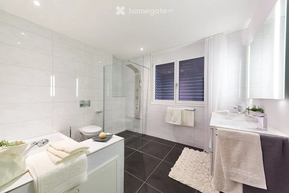 Modern 6.5-room semi-detached house with garden and double garage in Erlen