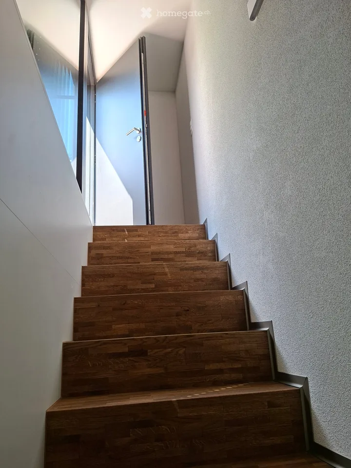 Helle Duplex-Wohnung mit Aussicht auf Feld und Alpen – nahe der Aare