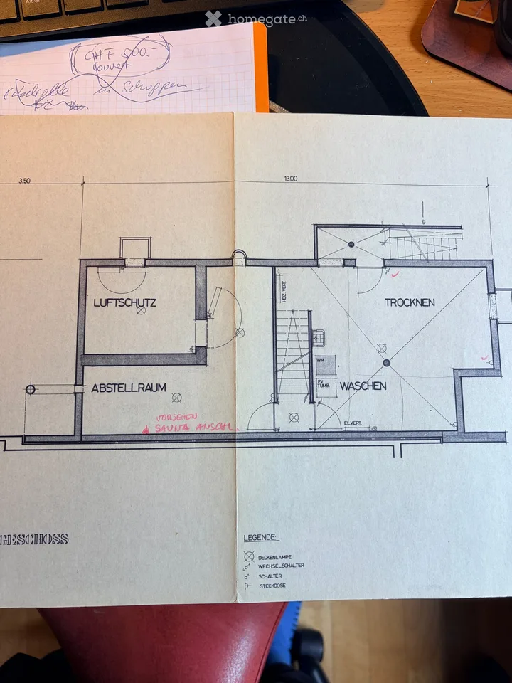 Corner house (semi-detached house) with large garden in Dielsdorf