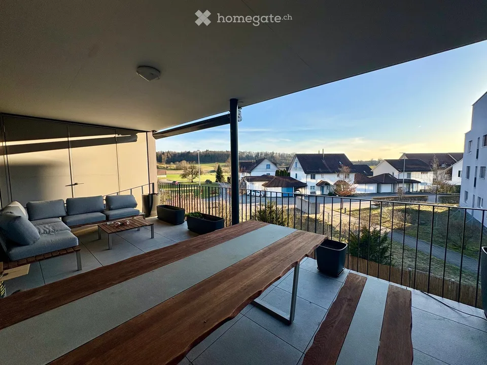 Bright wheelchair-accessible 3.5-room apartment in Ossingen – Minergie standard