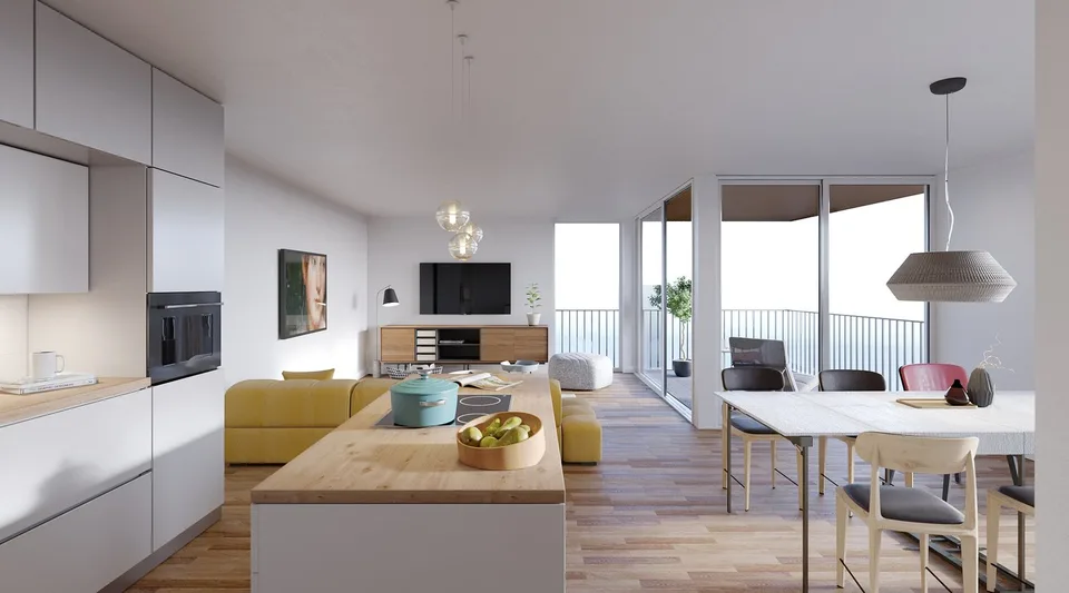 Appartamento nuovo di 3.5 locali con loggia a Epalinges - lotto 52_202 – foto 3 di 5