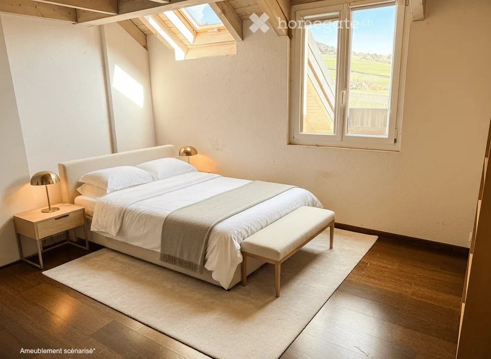 Duplex 5,5 Zimmer, 231 m² — Wohnzimmer von 90 m², Suite, Garage für 6 Fahrzeuge – Foto 7 von 23