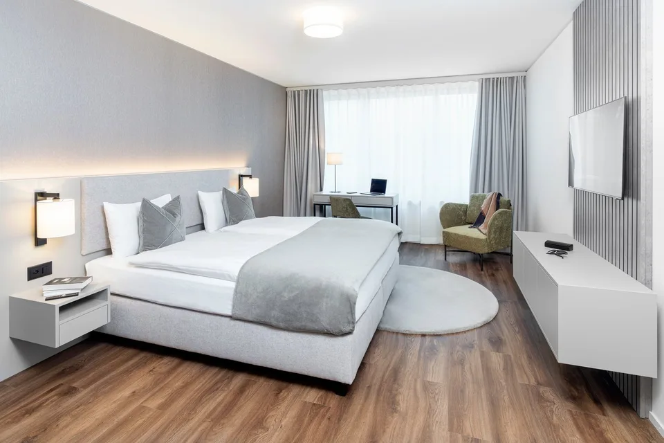 2-Zimmer Apartment Suite möbiliert in Cham (Zug), Papieri-Areal