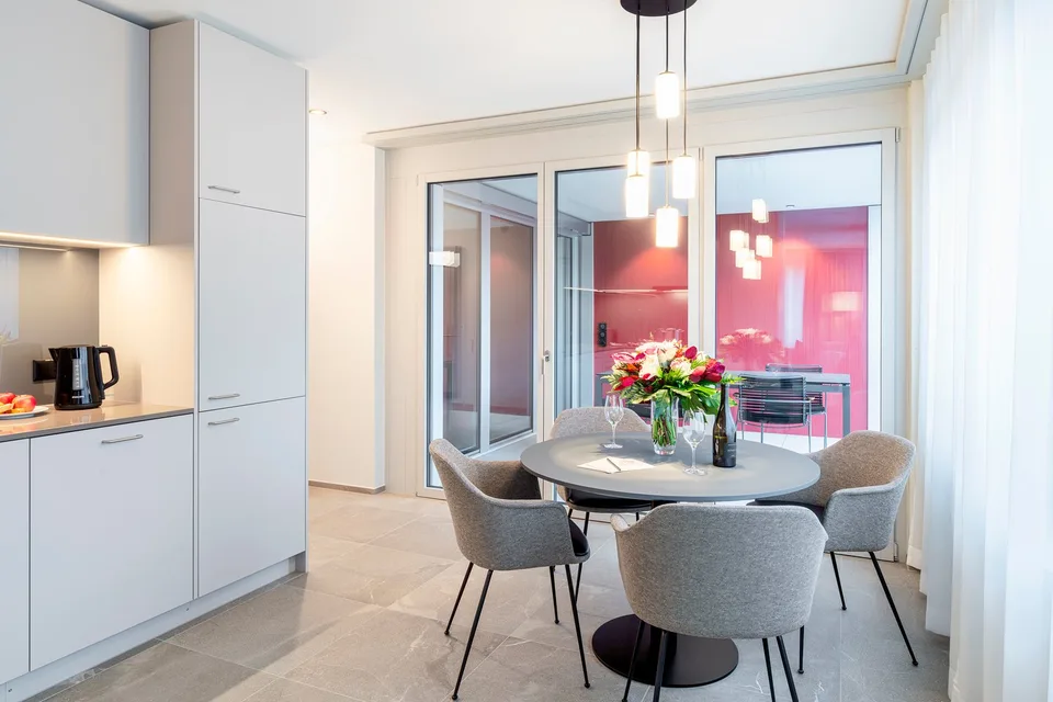 2-Zimmer Apartment Suite möbiliert in Cham (Zug), Papieri-Areal