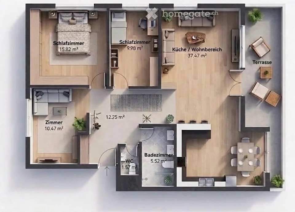 Delizioso appartamento di 3,5 locali in mansarda a Dagmersellen – disponibile immediatamente! – foto 13 di 13