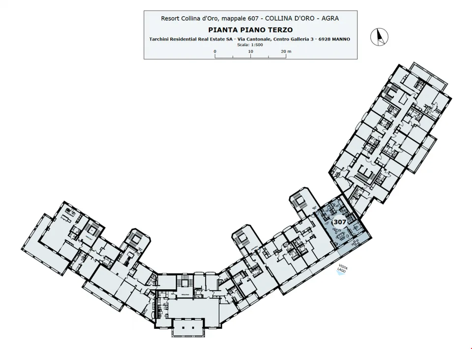 LUGANO-COLLINA D'ORO - AFFITTASI APPARTAMENTO ARREDATO CON SERVIZI ALBERGHIERI (Rif. 307)