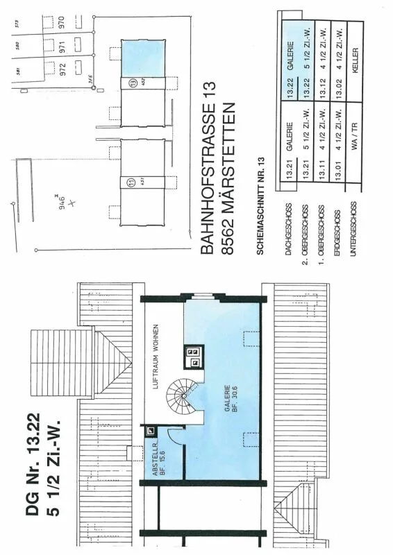 Grosszügige 5.5 Zi.- Maisonettewohnung, ca. 150m2
