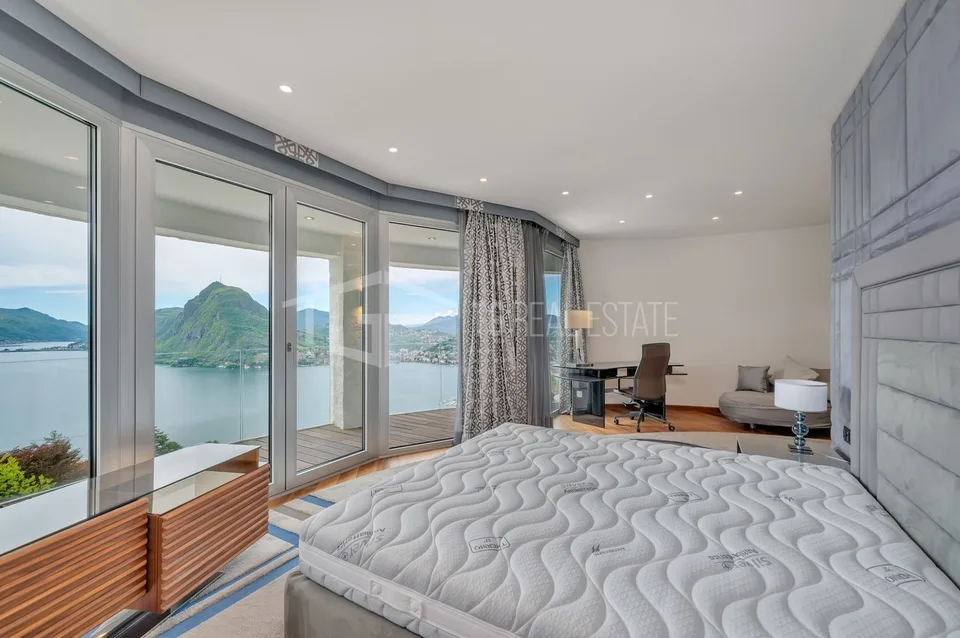 Repräsentatives Duplex-Penthouse mit Seeblick in Aldesago – Foto 11 von 15