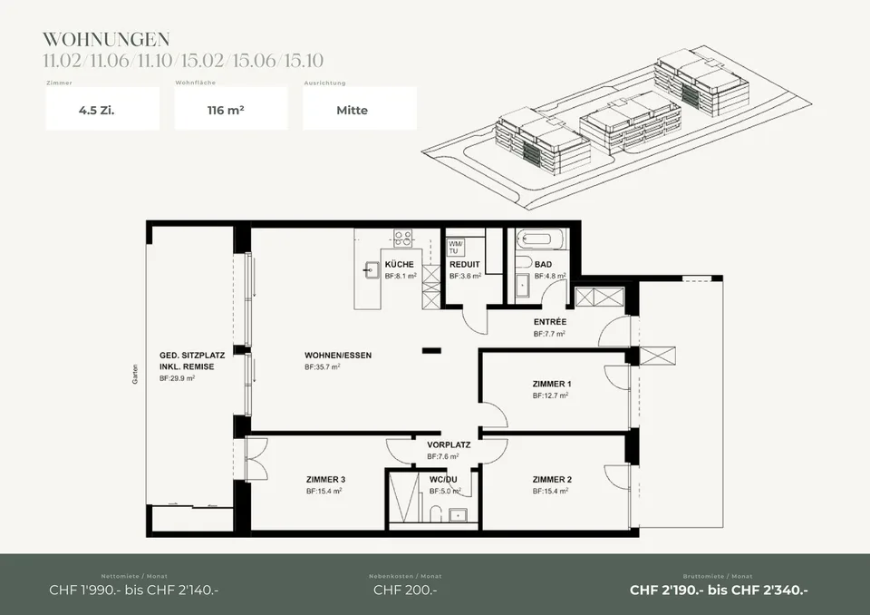 Ihr Zuhause in Niederuzwil - 4.5-Zimmer-Neubauwohnungen – Foto 4 von 13