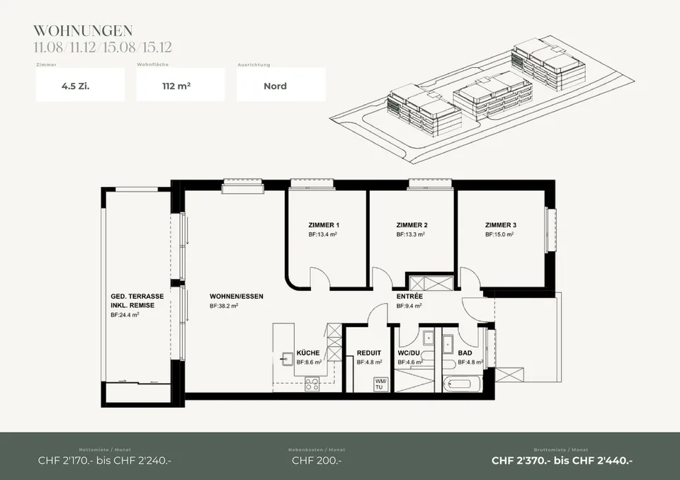 Ihr Zuhause in Niederuzwil - 4.5-Zimmer-Neubauwohnungen – Foto 5 von 13