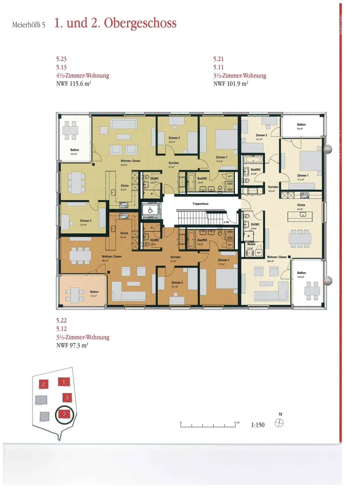 Modern 4.5-room apartment in the idyllic Seetal