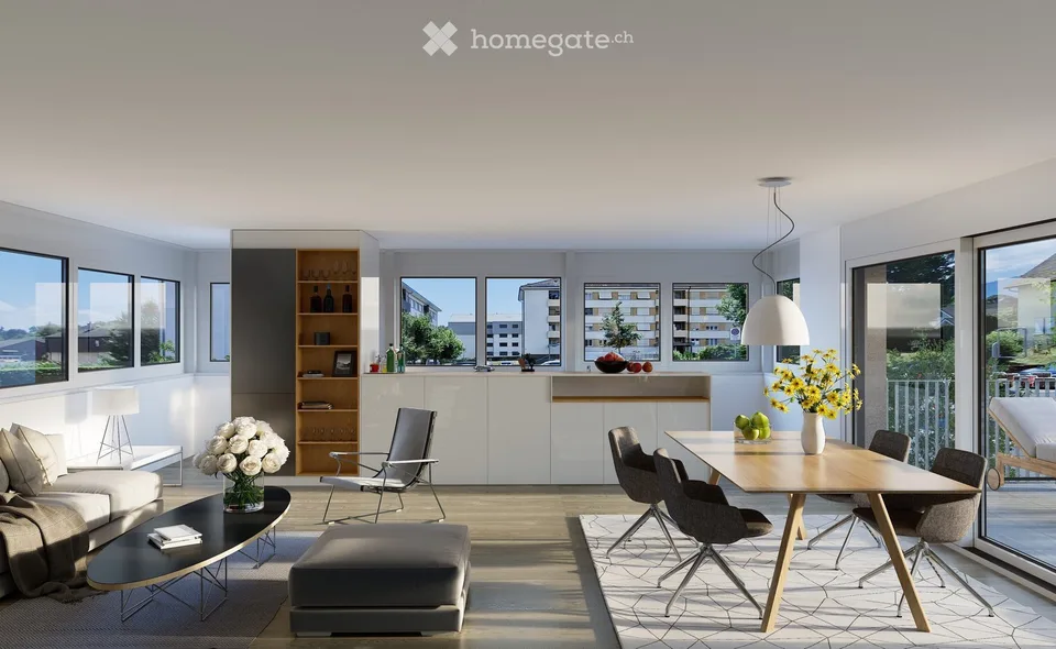 ULTIMO appartamento nuovo di 4.5 locali con ampio balcone a Colombier NE – foto 3 di 4