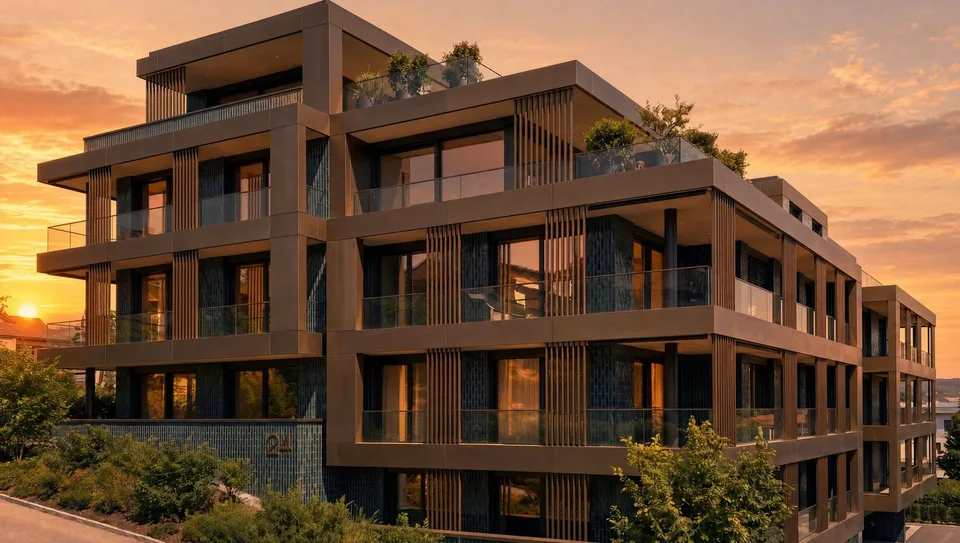 Appartement attique élégant de 5,5 pièces avec terrasse spacieuse – Résidence Aurea (4.2) – photo 2 sur 6