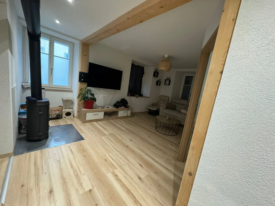 Two-room bright apartment on the ground floor
