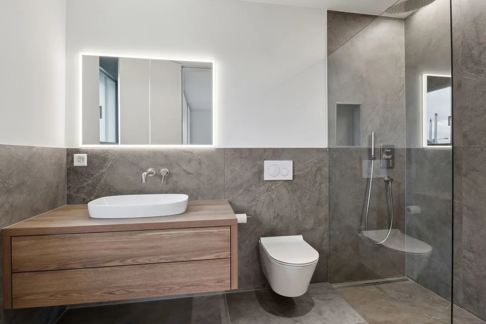 Minergie-P standard in owner-occupier standard, Poggenpohl kitchen and geothermal heating
