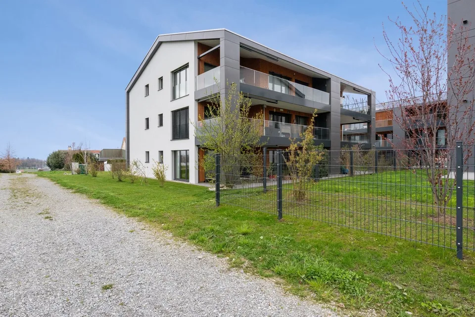 Minergie-P standard in owner-occupier standard, Poggenpohl kitchen and geothermal heating