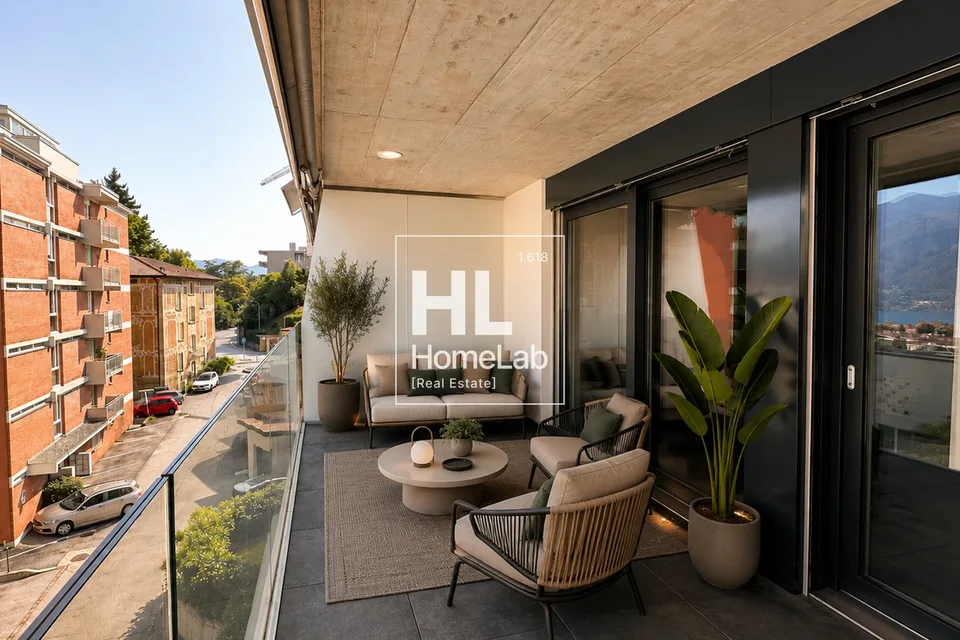 ELEGANTE APPARTAMENTO ARREDATO CON AMPIA TERRAZZA A MASSAGNO – foto 6 di 8