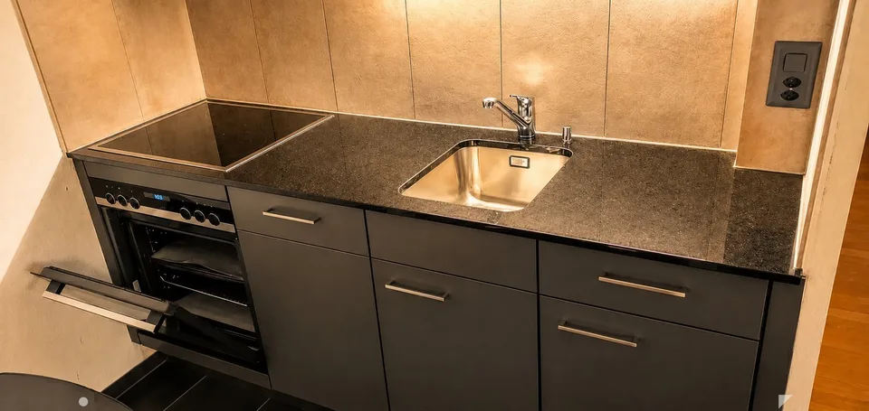 Möbliert wohnen im Herzen von Biel – 40 m², Balkon, Klima & Sauna – Foto 2 von 12