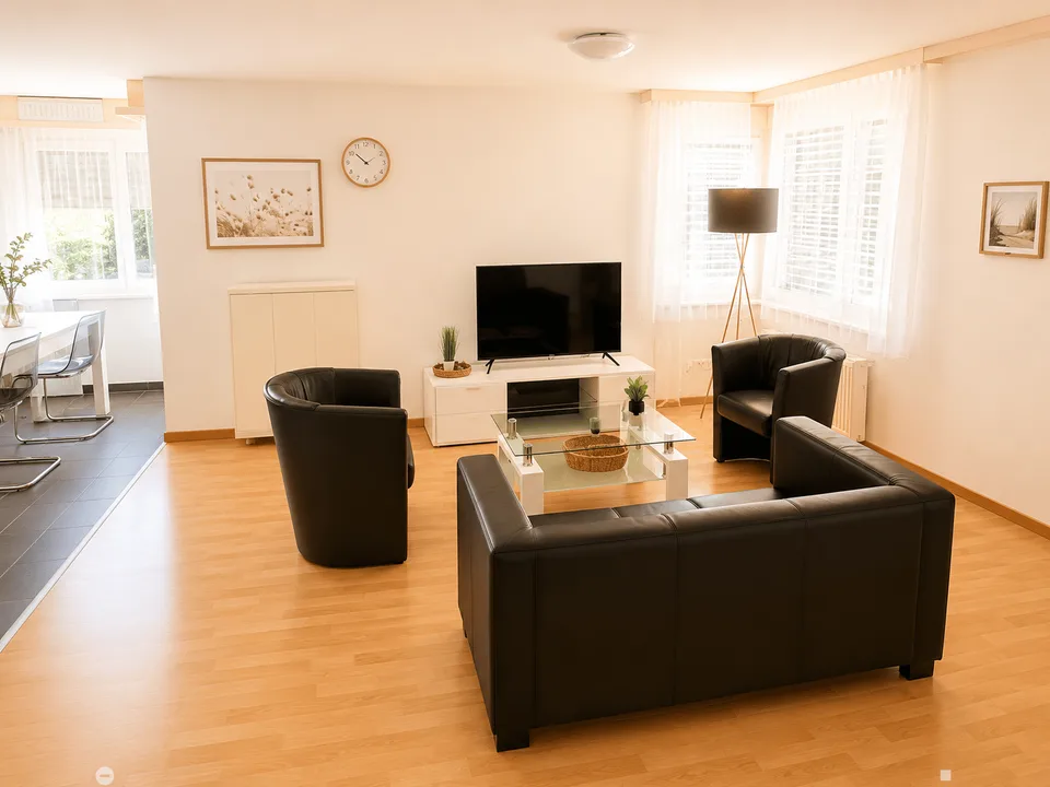 Möbliert wohnen im Herzen von Biel – 40 m², Balkon, Klima & Sauna – Foto 6 von 14