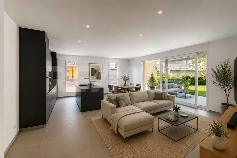 Appartamento 3.5 con giardino e 2 posti auto – Foto 10 von 13