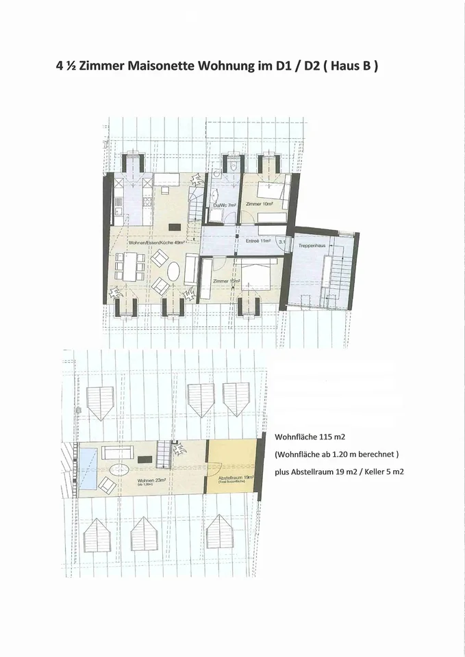 Vivere nel cuore di Andelfingen, appartamento maisonette 4,5 locali direttamente sulla piazza del mercato