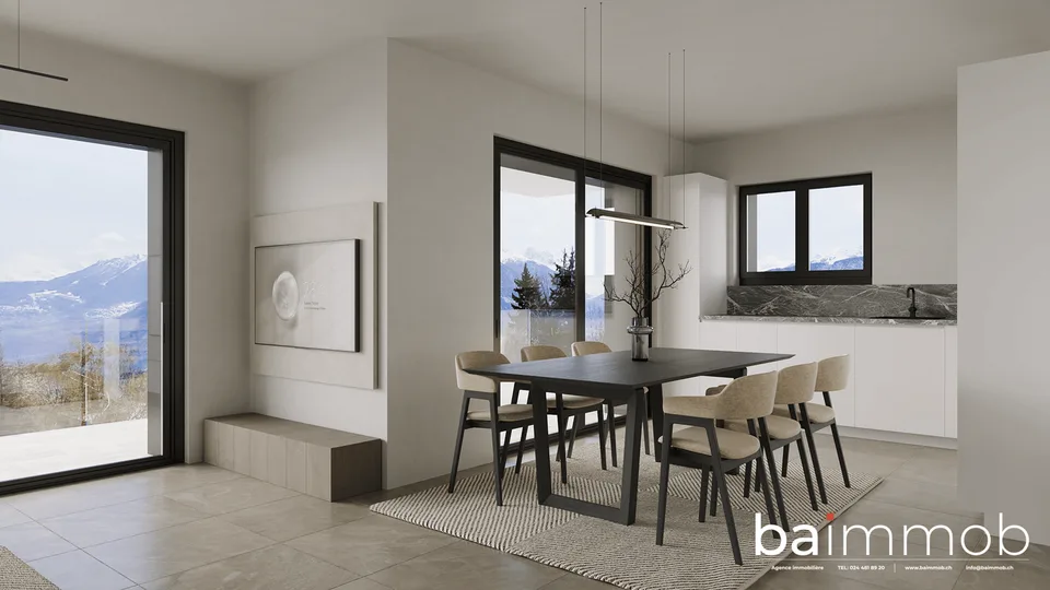 Meraviglioso appartamento di 3,5 locali con 109m2 e vista panoramica sulle Alpi! – foto 6 di 12