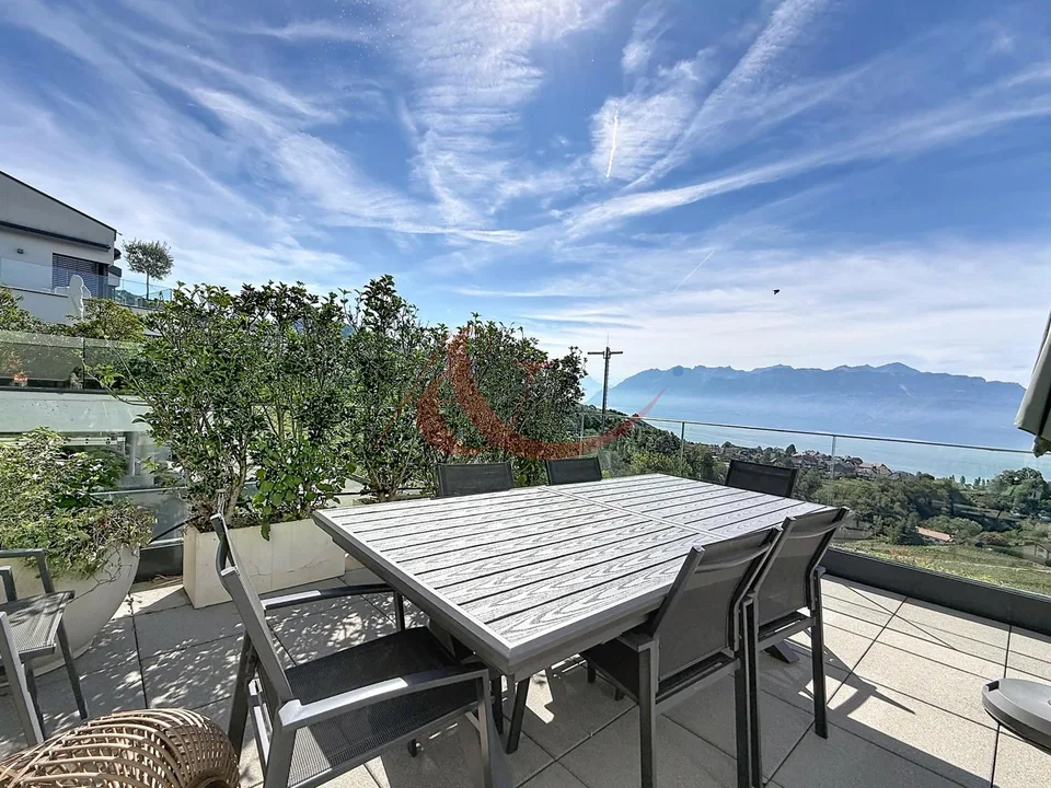 Résidence contemporaine avec vue sur le lac et les Alpes - La Conversion – photo 11 sur 13