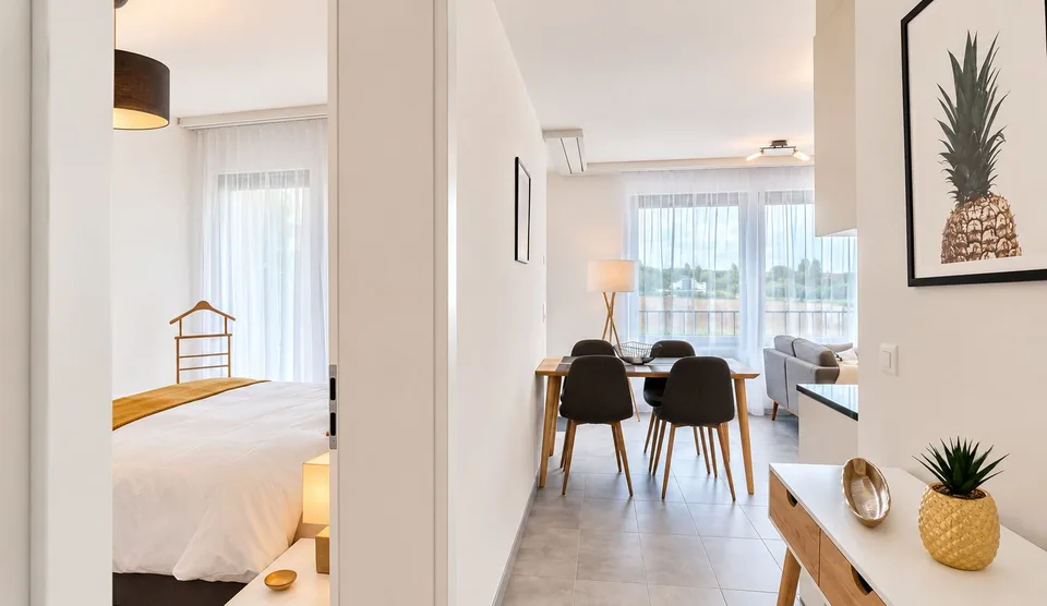 Furnished 1-bed with Balcony & Parking / Appartement meublé 1 chambre Nyon – Foto 6 von 13