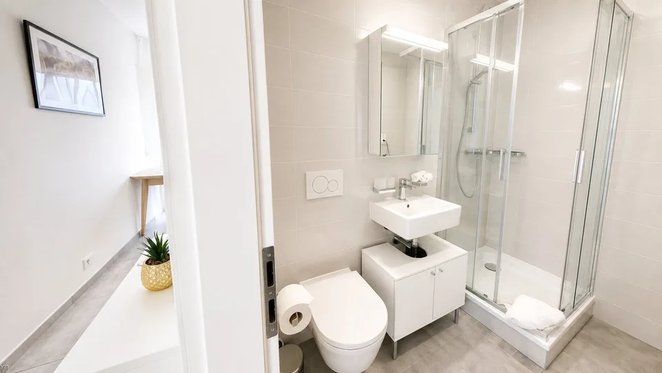 Furnished 1-bed with Balcony & Parking / Appartement meublé 1 chambre Nyon – Foto 12 von 13