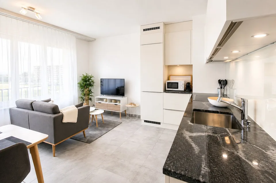 Furnished 1-bed with Balcony & Parking / Appartement meublé 1 chambre Nyon – Foto 4 von 13