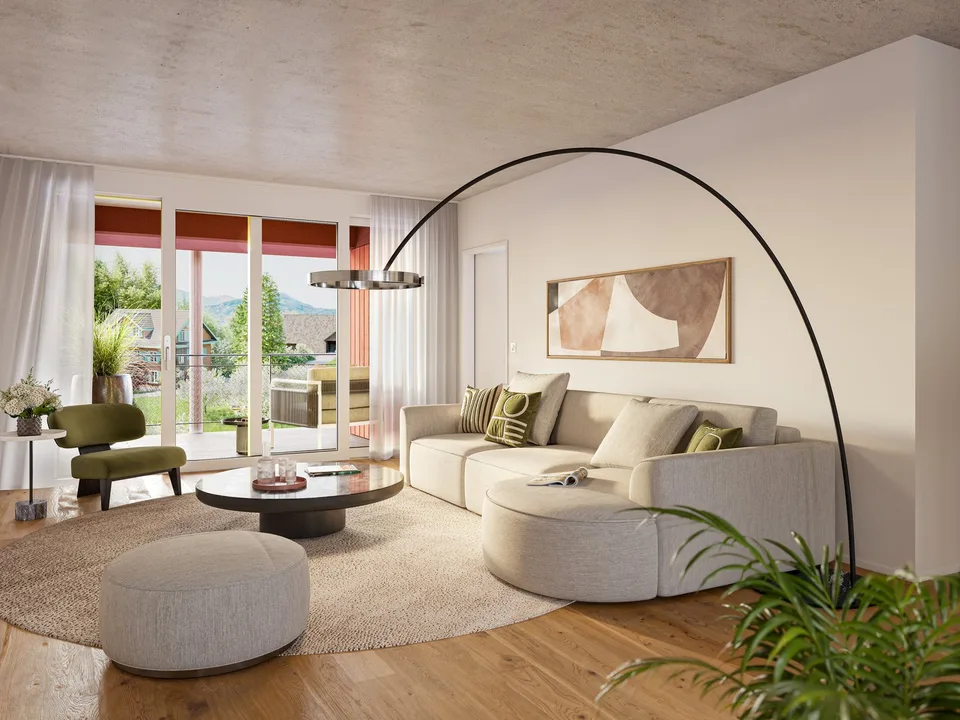 4 ½-Zimmer-Wohnung mit Blick ins Grüne – Foto 2 von 5