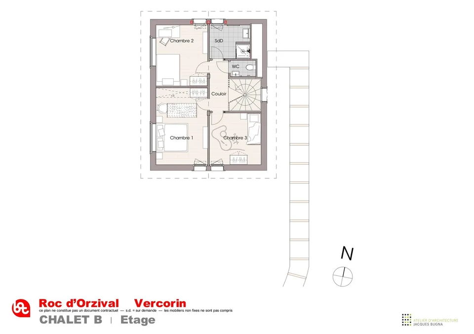 Vercorin - "Roc d'Orzival B" | Due chalet in residenza principale con garage-box – foto 6 di 12