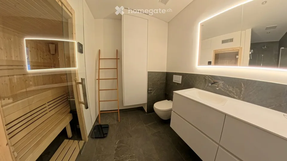 3½ Zimmer mit eigener Sauna und Kühlung — Neubau 2024