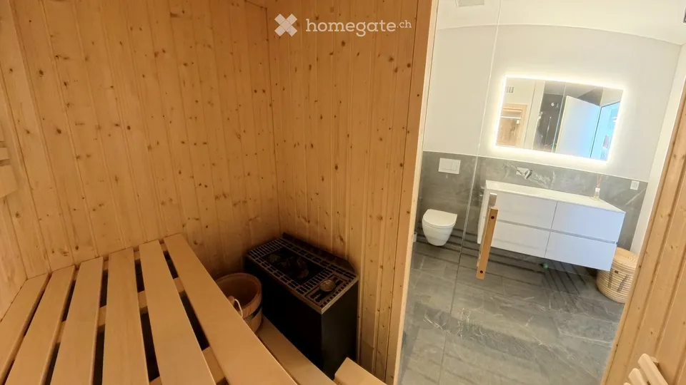 3½ Zimmer mit eigener Sauna und Kühlung — Neubau 2024