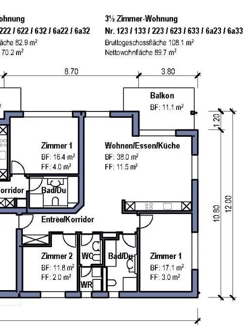 Attractive and bright apartment in a central location