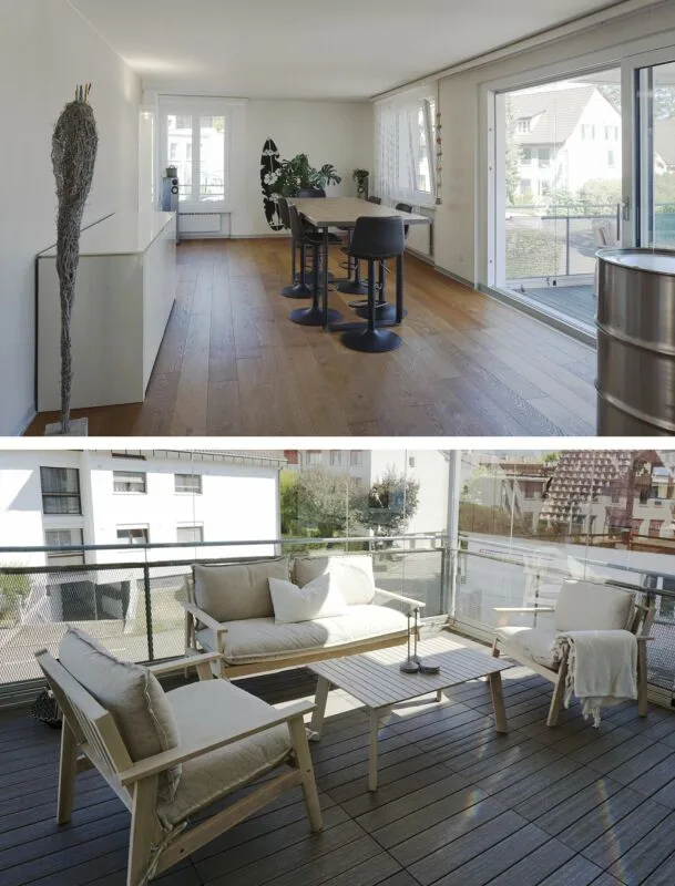 Hochwertig sanierte 4,5-Zimmer-Wohnung mit grosser Loggia, Garage und zusätzlichem Abstellplatz – Foto 6 von 14